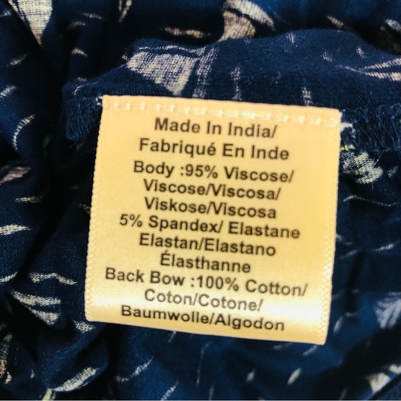 Anthropologie PORRIDGE Blue & Green Sailboat Off Shoulder Top w/Bow - Picture 7 of 8